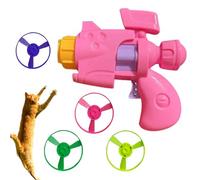 Générique Flying Cat Toys, Glowing Disc Toys, 5 inches Luminous Saucer with LED Light, Interactive Cats Toy for Indoor, Outdoor, Apartment, Playtime, Dorms, Home, Hunting, Pink Yellow Purple Green