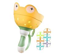 Générique Flying Disc Catching Toy - Frog Capture Game, Hand Pull String Spinner, UFO Launcher, Interactive Outdoor Sport | Yard Lawn Play Set for Boys Girls Kids Birthday Gift Age 4+