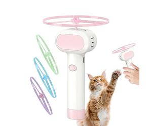 Générique Flying Disc Toy - Rechargeable Pet with Glow Propellers | Interactive Cat Dog Fetch Toy Spinner for Indoor Outdoor Training Chasing Hunting Garden Fun