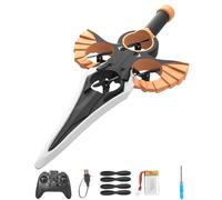 Générique Flying Sword RC Glider - RC Controlled with Autopilot & Gyro Stabilizer, 3-Speed Control, Easy to Fly Remote Control Plane, for Teens & Adults (Battery*2,Orange)
