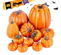 Générique Foam Pumpkin Halloween Decorations - Simulation Fall Foam Artificial Pumpkin Decor | Fall Harvest Pumpkins for Bedroom, Farmhouse, Porch, Dining Table, Living Room