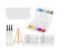 Générique Foam Texture Painting Kit - 24 Color Paint Markers with Creative 3D Effect | DIY Puffed Paint Set for Kids, Interactive 3D Drawing Art Supplies for Preschoolers, Gift for Girls, Boys