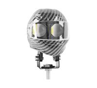 Générique Fog Light - Motorcycle Driving Lights | Aluminum Alloy with Carbon Fiber, Color Beam Modes, Compact Offroad Accessory, Scooter Street Upgrade, Dirt Bike Lighting Solution