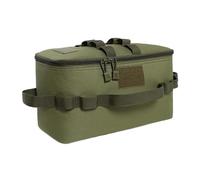 Générique Foldable Camping Bag, Water Resistant Utensils Organizer, Portable Outdoor Storage, Canister Pot and Cookware, 34x17x19cm Ideal for Travel and Camping, Black. Cream, Army Green