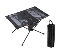 Générique Foldable Camping Table, Lightweight Side Table, Portable Outdoor with Cup Holders, Sturdy Material, Easy-Carry Picnic Gear, Perfect for Garden, Beach, 23.62x15.75 inches
