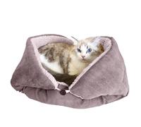 Générique Foldable Cat Cushion | Breathable Pet Cushion | Washable Cat Sleeping Hideaway | Indoor Pet Sofa | Warm Dog House Comfortable and Warm Cotton Fleece for Indoor Outdoor Pets