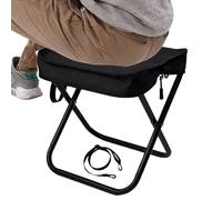 Générique Foldable Chair, Portable Chair, 10.24x9.45x10.24 inches Heavy Duty Support, Lightweight Beach Seat with Strap for Outside Camping Supplies Backpacking BBQ Travel Accessories