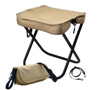 Générique Foldable Chair, Portable Chair, 10.24x9.45x10.24 inches Heavy Duty Support, Lightweight Beach Seat with Strap for Outside Camping Supplies Backpacking BBQ Travel Accessories