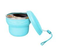 Générique Foldable Cup - 200ml Portable Mug,Camping Cup With Stainless Steel Rim | Travelers Tourists Campers Hikers Fishermen Women Men Backpacking Fishing Road Trip Hotel