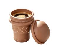 Générique Foldable Cup, 8.7x13cm Ice Cream Shape Portable Water Bottle, Travel Drinking Cup For Home Workplace School Gym Camping Beach Outdoor Hiking Backpacking Daily Hydration Use