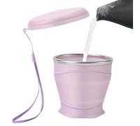 Générique Foldable Cup - 8.8oz/260ml Food Grade Silicone Drinking Cups | Leakproof Cold Beverage Mug | Silicone Portable Drinking Cups For Camping Backpacking Outdoors Travel Women Men Kids Family