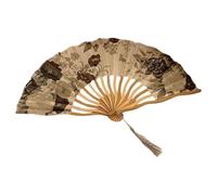Générique Foldable Hand Fan, 8.27x0.98in Chinese Style Foldable Fan, Handheld Vintage Summer Cooling Supplies, Clacking for Hot Weather Travel Wedding Carnivals Music Festivals Outdoor Concerts