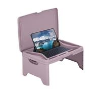Générique Foldable Lap Desk - PP Portable Size | Bed Table Tray Car Seat Lap Desk Multi Function Folding Laptop Writing Table Food Tray Couch Bed Use Organizer Study Work Travel Use