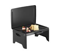 Générique Foldable Lap Desk - PP Portable Size | Bed Table Tray Car Seat Lap Desk Multi Function Folding Laptop Writing Table Food Tray Couch Bed Use Organizer Study Work Travel Use