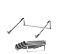 Générique Foldable Laptop Stand - Portable Aluminum Riser, Adjustable Ergonomic Computer Stand, Stable Space Saving Design | 11-17 inch Notebook, Tablet Devices, Office Desk, Setup, Work from Home