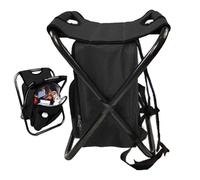 Générique Foldable Outdoor Chairs, Folding Lawn Seats, Backpack Cooler Recliner, Adjustable Back Support, Built-in Storage Bag, Ideal for Beach Days, Camping Trips, Park Visits, Backyard Lounging