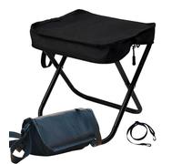 Générique Foldable Outdoor Chairs, Small Portable Lightweight Beach Seat with Strap, Comfortable Camping Supplies for Backpacking, BBQ, Travel Accessories for Outdoor Seating