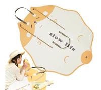 Générique Foldable Outdoor Picnic Blanket, Large Capacity Portable Beach Mat for Camping Hiking Travel, Waterproof Sandproof Outdoor Floor Blanket for Park Backyard Vacations, 61.42x57.48x0.08 in