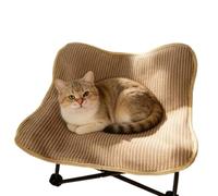 Générique Foldable Scratch Bed, Sisal Pet Lounger Chair, Large Size Bed with Textured, Natural Fiber Scratcher, Cat Furniture with Modern Style, Play Lounge for Indoor Outdoor