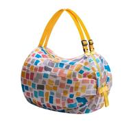 Générique Foldable Shopping Bag - Reusable Nylon Grocery Tote | Lightweight Strong Load-Bearing Travel Duffle Organizer, Water Resistant Compact Shoulder Pouch for Beach, Vacation, Picnic, Camping