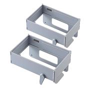 Générique Foldable Trash Bag Holder, Hanging Trash Bag Holder, Space Saving No Drill Collapsible, with Magnetic Closure, for Kitchen Cabinet, Toilets, Table Sides (2pcs-B)