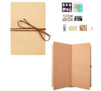 Générique Foldable Trash Bag Holder, Wall Mounted Foldable Kitchen Trash Can with Magnetic Closurel, Quick Installation, Suitable for Kitchen Counter, Laundry Room Camping (Kraft,M)