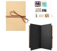 Générique Foldable Trash Bag Holder, Wall Mounted Foldable Kitchen Trash Can with Magnetic Closurel, Quick Installation, Suitable for Kitchen Counter, Laundry Room Camping (Black,S)