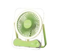 Générique Foldable Travel Fan With LED Light, 5-Speed Rechargeable Fan