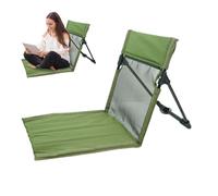 Générique Folding Beach Chair, Portable Fishing Seat with Backrest, Lightweight Floor Lounger, Compact Travel Design for RV, Tailgating, Hiking, Patio, Picnic, Beach, 15.43x15.16x6.22 inches