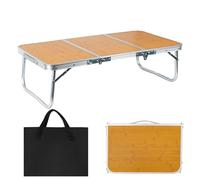 Générique Folding Camp Table, Picnic Table, 17.91x11.81x3.82 inches, Lightweight Compact Tabletop, Waterproof for Backyard, RV, Patio, Travel, Beach, Camping, Outdoor Activities, Trip