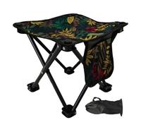 Générique Folding Camping Chair, Outdoor Portable Seat, 10.63x10.63in Heavy Duty Stool with Storage Bag, Foldable Design, Support Cushion for Travel Beach Fishing, Mountaineering, Sports
