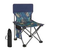 Générique Folding Camping Chair | Portable Foldable Compact Beach Chairs for Adults | Beach Chair Support 286lbs with Side Pocket for Backpack Hiking Fishing Outdoor Camp Travel