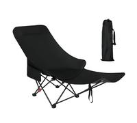 Générique Folding Camping Chair, Portable Picnic Seat, 17.72x35.04x17.72 inches High Back Recliner, Built-in Foot Rest, Lightweight Travel Design for Garden, Deck, Hiking, Lawn