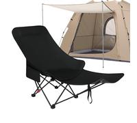 Générique Folding Camping Chair, Portable Picnic Seat, High-Back Chair with Foot Rest, Comfortable Outdoor Furniture for Garden, Tailgating, Deck, Hiking, Lawn, Patio, Backpacking, Poolside