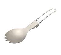 Générique Folding Camping Spork - Outdoors Folding Spork, Cuillère en Titane pour Pique-Nique et Camping Portable en Plein a | Ultra Light and Camping Spork | Folding Handle for Camping Backpacking