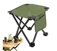 Générique Folding Camping Stools, Lightweight Oxford Fabric Seats, Quick Setup Chairs, Built-in Side Pockets, Anti-Slip Base Design, Compact Ideal for Fishing, Beach, Walking, Gardening, BBQ