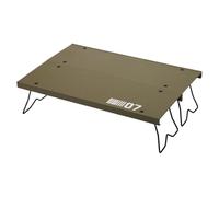 Générique Folding Camping Table, Aluminum Camp Furniture, Foldable Outdoor Desk, Lightweight Alloy Frame, Stable Dining, Perfect for Backpacking Trips, Beach Picnics and Backyard Fishing
