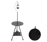 Générique Folding Camping Table, Fold Up Table, Multi-Function Dining Convenience Gear with Carry Bag, Lightweight Desk for Backpacking Backyard Picnic and Beach, Outdoor Use, Easy Setup