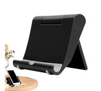 Générique Folding Desktop Phone & Tablet Stand - Angle Viewing Function, Professional Home Office & Desk Support, Universal Smartphone Usage, Non Slip Weighted Base & Pocket Size