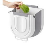 Générique Folding Kitchen Trash Can - PP Wall Mounted Waste Bin With Hook