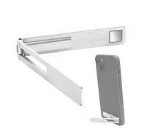 Générique Folding Phone - Slim Zinc Alloy Multi-Angle Cellphone Stand | Portable Adhesive Back Magnetic Holder Rest for Vertical and Horizontal Desk Viewing Compatible with All Phones