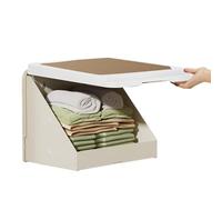 Générique Folding Storage Bins - 35cm Bathroom Mural Storage Box, Waterproof Wall Mounted Clothes Organizer, Vanity Space Savers | Foldable Cabinet Hanging Container for Toilet Bathroom Laundry