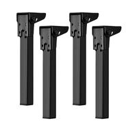 Générique Folding Table Legs, 4-Piece Metal Furniture Hardware Set for DIY Desks, Dining Tables, Cabinets, Coffee Tables, Picnic and Folding Desks