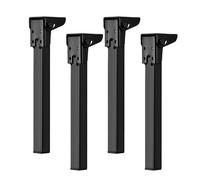Générique Folding Table Legs, 4-Piece Metal Furniture Hardware Set for DIY Desks, Dining Tables, Cabinets, Coffee Tables, Picnic and Folding Desks