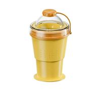 Générique Folding Water Cup Set, Reusable Space Saving Drinkware Bottle Kit, for Travel Camping Beach Use Area, Size 9x9x15.7cm Silicone Coffee Cup Soda Wine Beverage Portable Mug