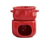 Générique Fondue Mug Set, Ceramic Chocolate Fondue Cup with Forks, Non-Stick Warmer Pot for Cheese and Dessert, Great for Home Dining Wedding Party Birthday Holiday Gatherings