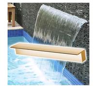Générique Fontaine à Cascade Invisible - Modèle encastré de 90 cm (35,4 Pouces) pour Jardins et bassins, Accessoires de Piscine, Finition Or Champagne - Sublimez Votre extérieur !
