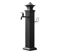 Générique Fontaine de Jardin autoportante en Acier Inoxydable avec Robinet en cuivre, borne d'incendie extérieure antigel pour décoration de Jardin, Fontaine carrée Verticale