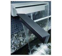 Générique Fontaine de Piscine en Acier Inoxydable avec déversoir et Cascade résistant à la Corrosion et à l'eau salée, conçue for Un déversoir en Cascade for Jardin extérieur(Black,80cm/31.4in)