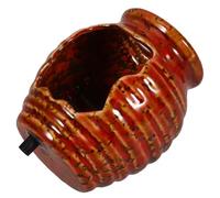 Générique Fontaine Décorative en Pot Céramique Mini, Cascade à Circulation sans Pompe, Ornements de Jardin D’Eau pour Intérieur et Extérieur, Effet Apaisant Décor de Fontaine Écologique